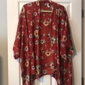 xhiliration kimono top